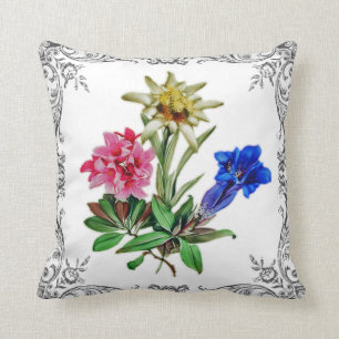 Coussin Fleurs alpines