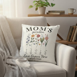 Coussin Fleurs aquarelle pour la décoration de la maison d