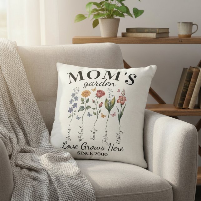 Coussin Fleurs aquarelle pour la décoration de la maison d (Créateur téléchargé)