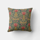 Coussin Fleurs Art Nouveau (Verso)