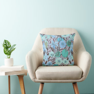 Coussin Fleurs bibliques fantaisistes – Motif à gribouille