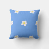 Coussin Fleurs blanches sur l'Arrière - plan Lilac (Verso)