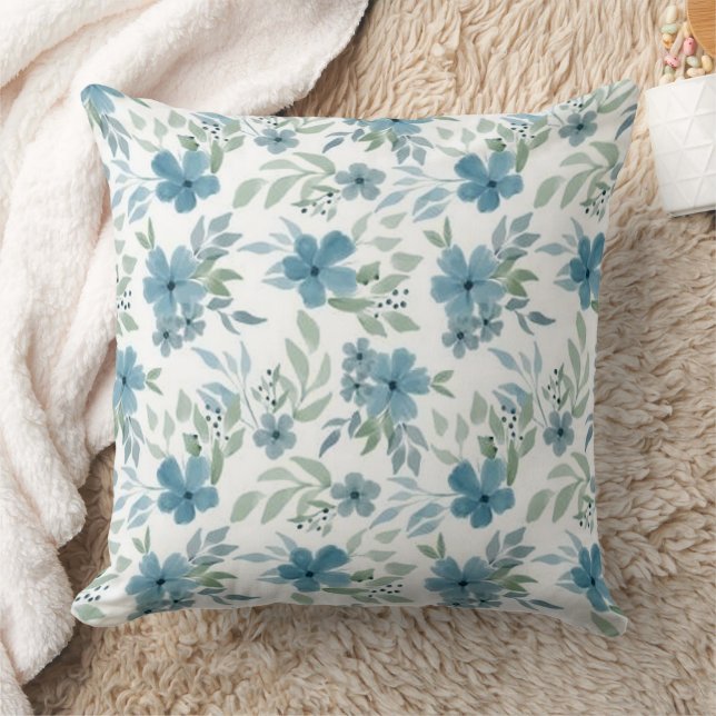 Coussin Fleurs bleues (Couverture)