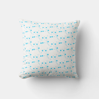 Coussin Fleurs Bleues Ciel Lumineux, Petite Impression Flo