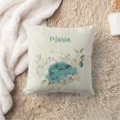 Coussin fleurs bleues et blanches (Couverture)
