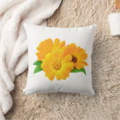 Coussin Fleurs Calendula arrangées (Couverture)