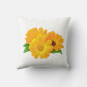 Coussin Fleurs Calendula arrangées (Verso)