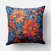 Coussin Fleurs colorées (Verso)