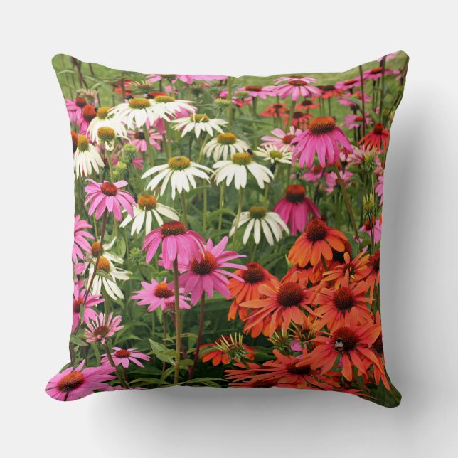 Coussin Fleurs colorées (Recto)