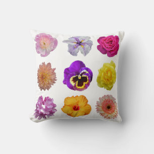 Coussin Fleurs colorées