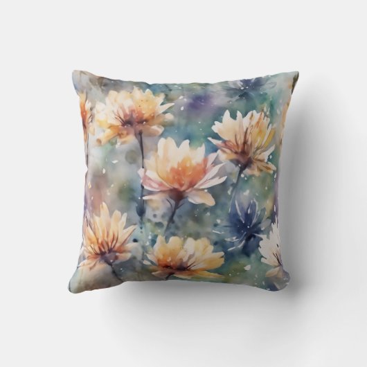 Coussin Fleurs colorées (Verso)