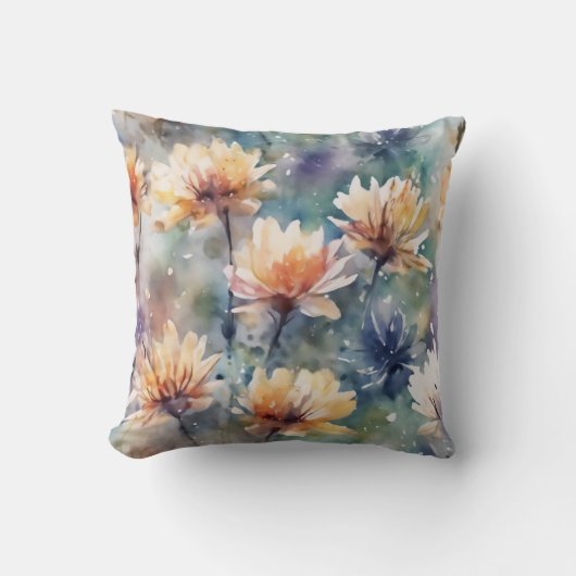 Coussin Fleurs colorées (Recto)