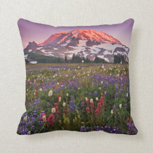 Coussin Fleurs colorées en parc national plus pluvieux
