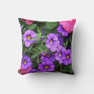 Coussin [Fleurs Colorées] Jolies Calibrachoa Violettes