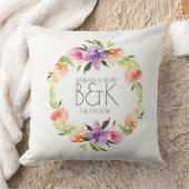 Coussin Fleurs colorées Mariage Wreath (Couverture)