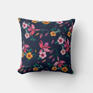 Coussin Fleurs Cool Abstraites Lancer l'oreiller