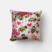 Coussin Fleurs d'abeilles (Recto)