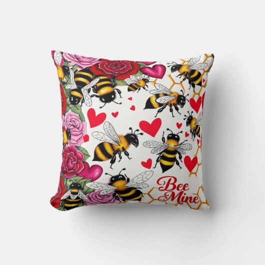 Coussin Fleurs d'abeilles (Recto)