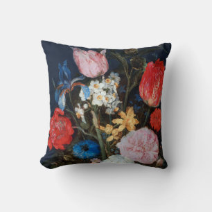 Coussin Fleurs dans un navire en verre, Jan Brueghel l'Anc