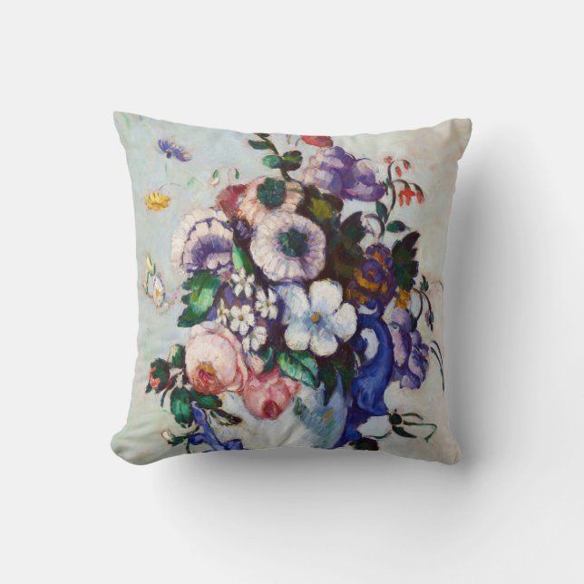 Coussin Fleurs dans un Vase Rococo, Paul Cezanne (Recto)