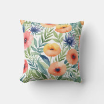 Fleurs d'aquarelle motif