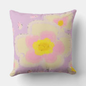 Coussin Fleurs d'Arts numériques roses et violettes (Verso)