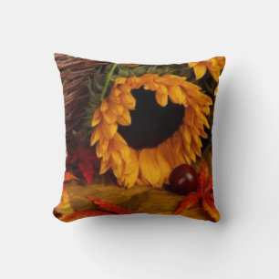 Coussin "Fleurs d'automne des tournesols" automne