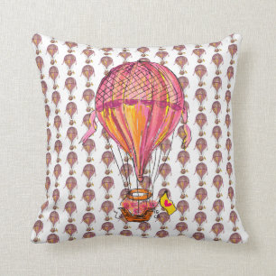 Coussin Fleurs de ballon à air chaud