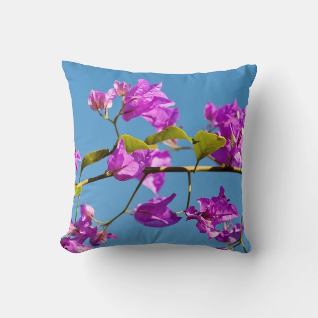 Coussin Fleurs de bougainvillée (Recto)