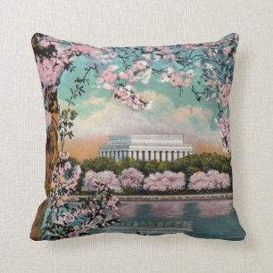 Coussin Fleurs de cerisier vintages