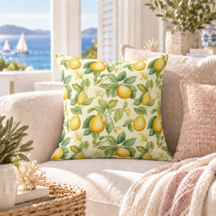 Coussin Fleurs de citron méditerranéen Citrus