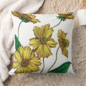 Coussin fleurs de coréopsis jaune (Couverture)