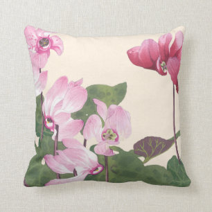 Coussin Fleurs de cyclamen