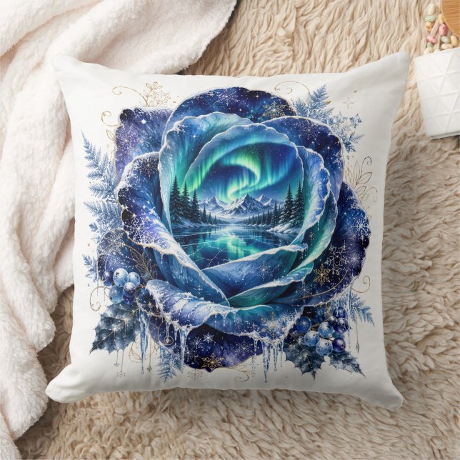 Coussin Fleurs de double exposition de fantaisie (Couverture)