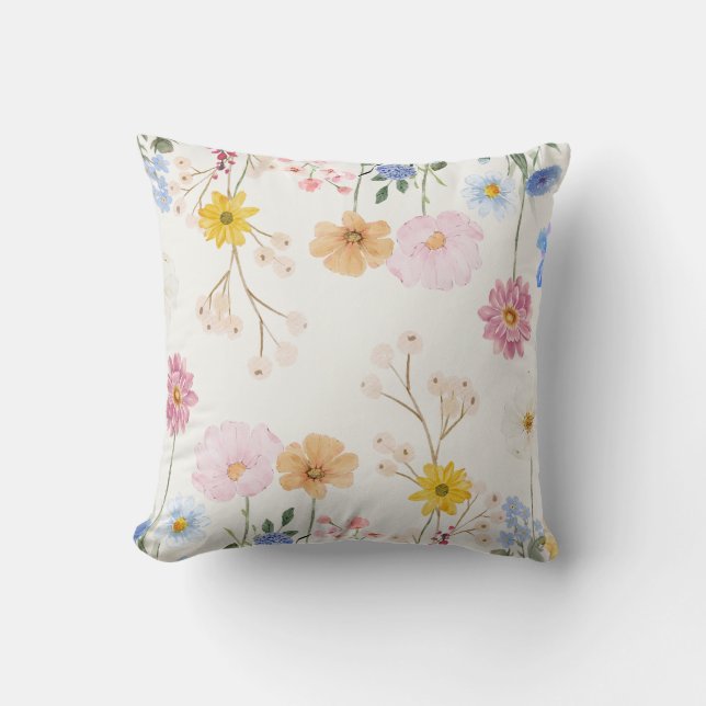 Coussin Fleurs de fleurs Lancer l'oreiller (Recto)