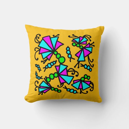 Coussin Fleurs de fourmis-lions (Recto)