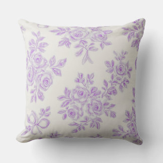 Coussin Fleurs de Kaye et de lavande d'été