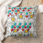 Coussin Fleurs de la maison Soleil (Couverture)
