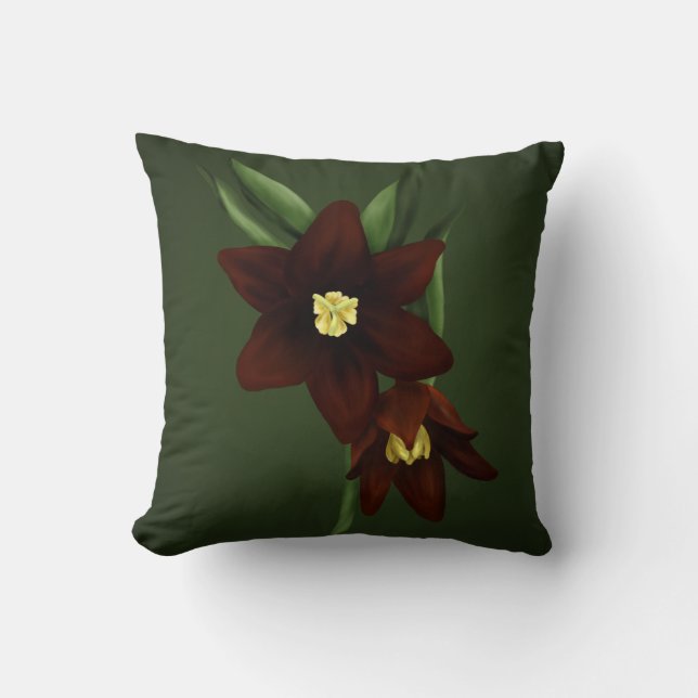 Coussin Fleurs de Lys au chocolat illustrées (Recto)