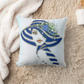 Coussin Fleurs de maïs et roses blanches (Couverture)