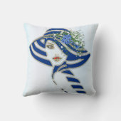 Coussin Fleurs de maïs et roses blanches (Verso)