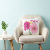 Coussin Fleurs de marguerite de Gerbera (Chaise)