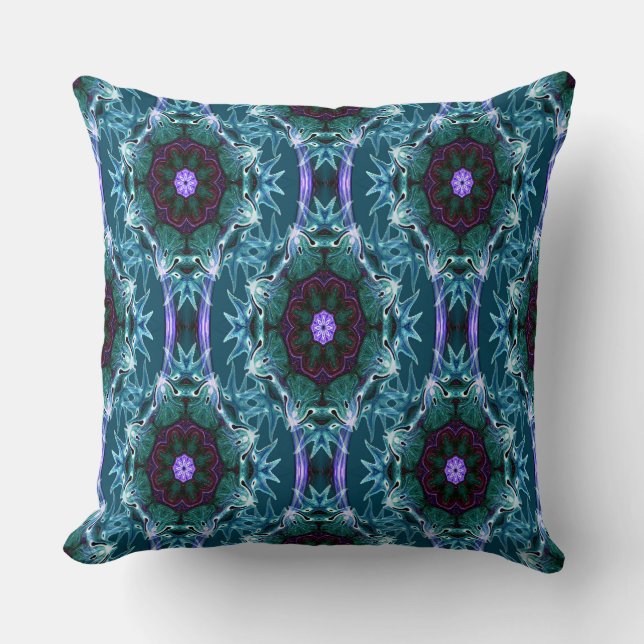Coussin Fleurs de mer profondes..... (Recto)