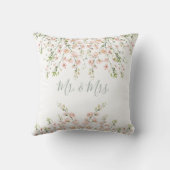 Coussin Fleurs de Mr et Mrs Blush Rose Fleurs Sauvages (Verso)