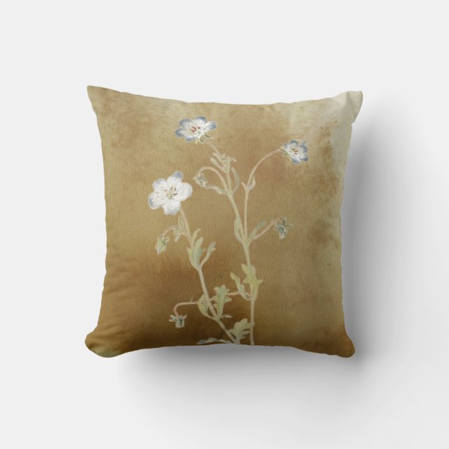 Coussin Fleurs de Nemophila (Recto)