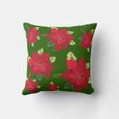 Coussin Fleurs de Noël (Verso)