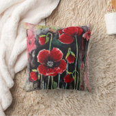 Coussin Fleurs De Pavot En Aquarelle (Couverture)