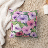 Coussin Fleurs de pétunia aquarelle (Couverture)
