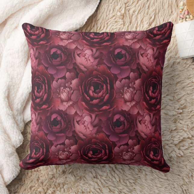 Coussin Fleurs de pivoines 3d (Couverture)