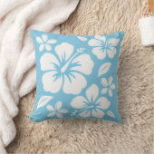 Coussin Fleurs de plage bleu tropical (Couverture)